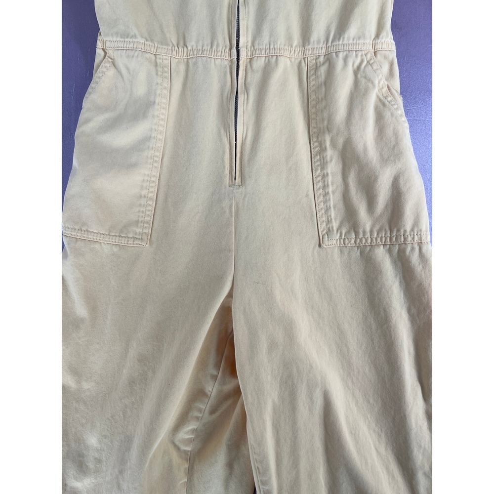 BDG Utility Boiler Jumpsuit Yellow Cotton Long Sleeve Zip Up Size Small UO - Picture 12 of 12